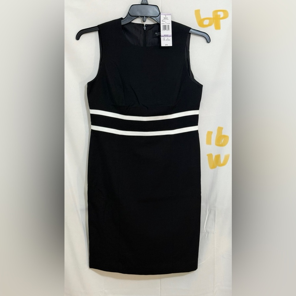 Black Label Black and White Sheath Mini Dress